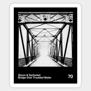 Simon & Garfunkel - Bridge Over Troubled Water / Minimalist Pantone Graphic Sticker